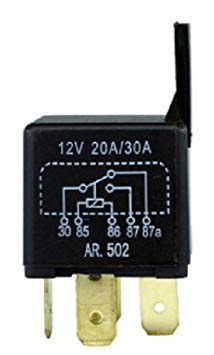 5-Prong Iso Relay 12 Volt 20/30A, Spco Contact, With Bracket