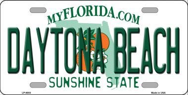 Daytona Beach Florida Novelty Metal License Plate Tag Lp-6003