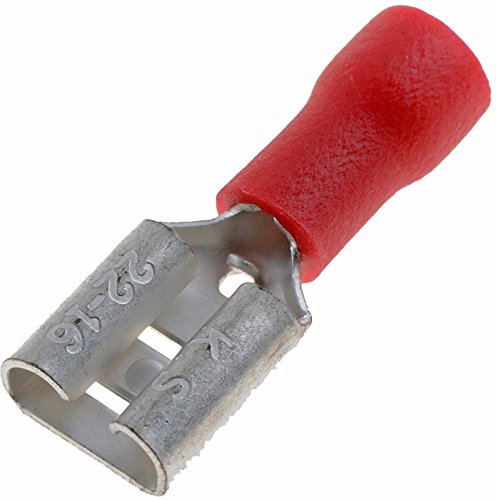 22-18 Gauge Female Quick Disconnect, .250 In., Red - Dorman# 85485