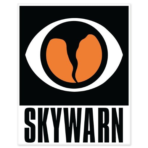 Skywarn Tornado Car Bumper Sticker Window Decal 5'' X 4''
