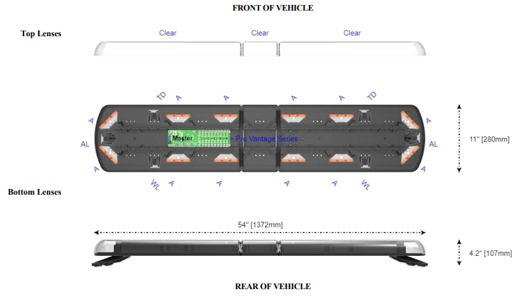 Ecco - 12-50954-Es - Lightbar 12 Plus Pro Series 54'