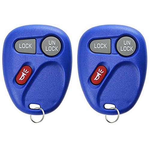 2 Keylessoption Replacement 3 Button Keyless Entry Remote Control Key Fob -Blue