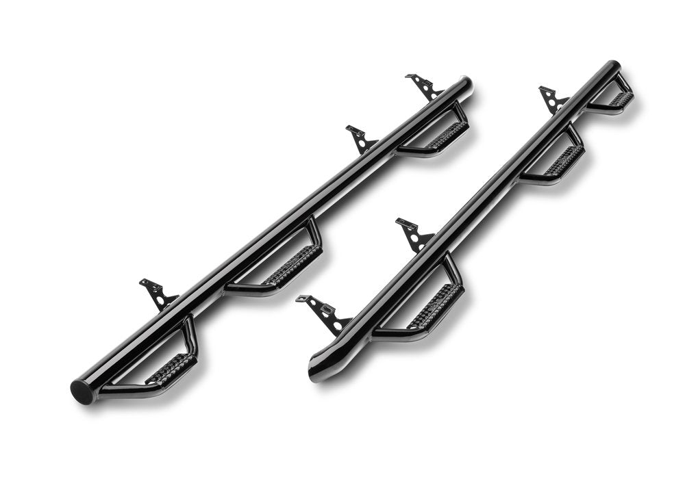 N-Fab Nerf Steps For Ram | Wheel-To-Wheel W/ Bed Access, Heavy Duty Steel, Gloss Back | D10103Cc-6 | Fits 2014-2015.5 Ram 1500,