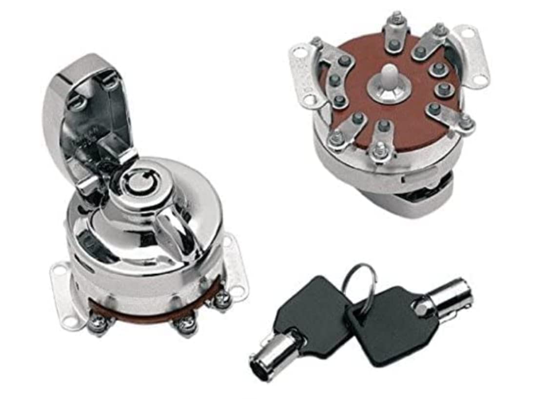 6 Pole Ignition Switch Harley Fat Bob Style Dashes 1984-1995 Repl. Oem 71501-73A