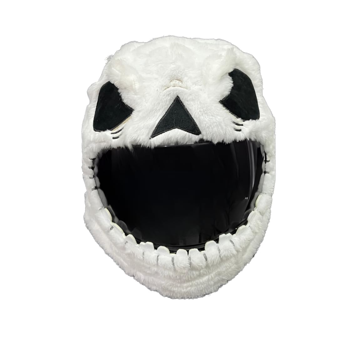Carbon Moto Gear Skull Motorcycle Helmet Cover Sleeve, Funny Halloween Full Face For Adults D.I.L.L.I.G.A.F. Line