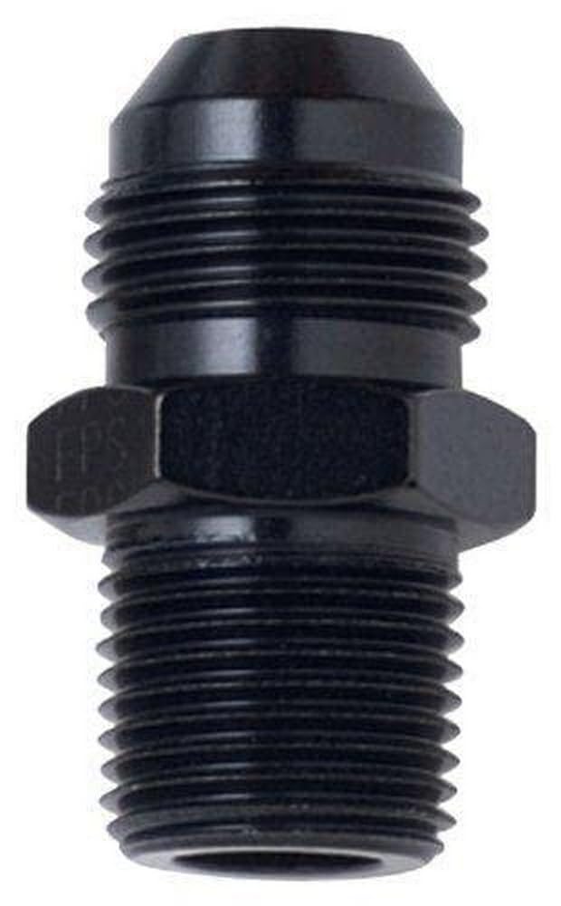 Fragola 481611-Bl Black Size (-10) X 3/8'' Mpt Straight Adapter Fitting