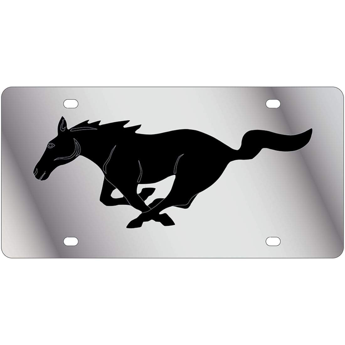 Eurosport Daytona- Compatible With -, Ford Mustang - Stainless Steel License Plate