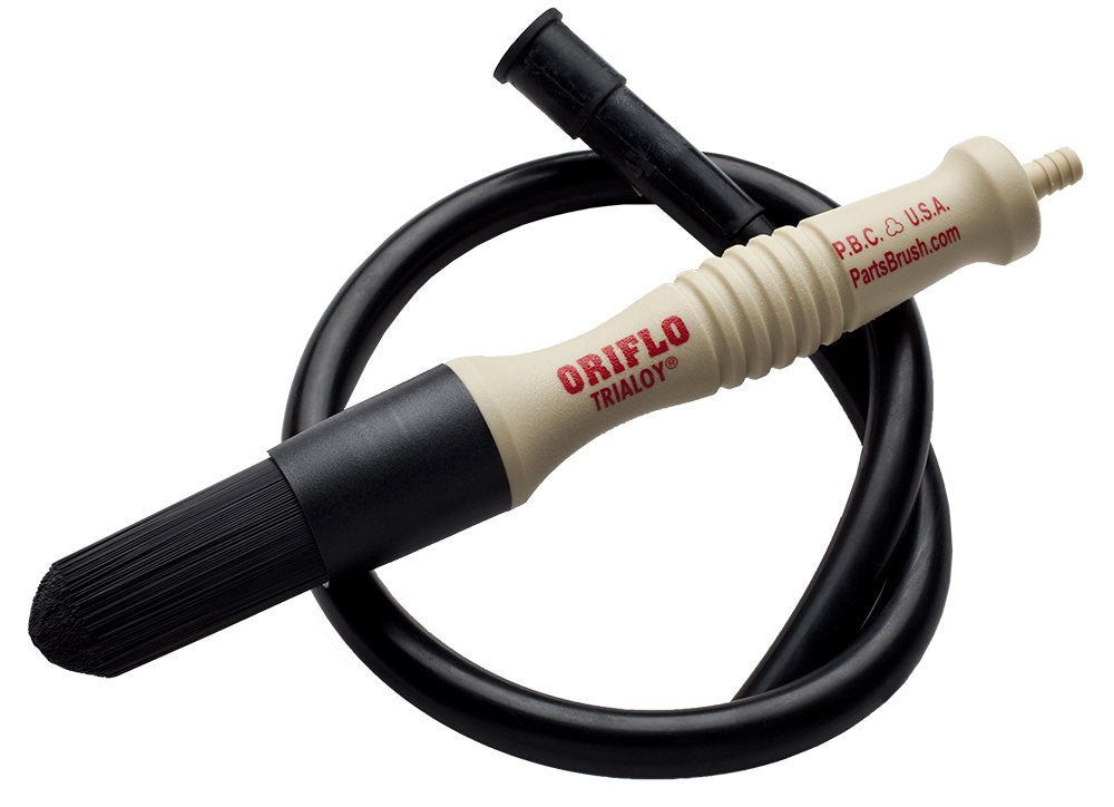 Oriflo With Hose (Or101H) Flow-Thru Parts Washer Brush (10.25 Inches, 4.25 Ounces), 28 Inch Hose Connects To Parts Washer Nozzle