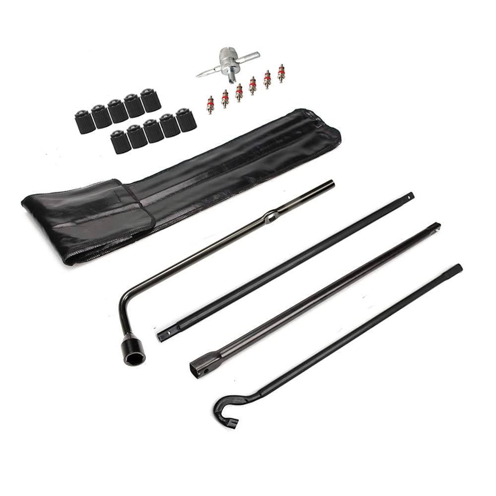 Dr.Roc Spare Tire Tool Kit - Jack Handle & Lug Wrench for Toyota Tundra 2007-2022, Sequoia 2008-2022, Black, Model DR21