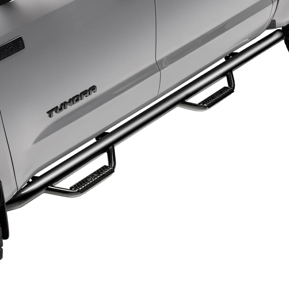 N-Fab Nerf Steps For Toyota Tundra | Wheel-To-Wheel, Heavy Duty Steel, Gloss Back | T0786Cc | Fits 2007-2021 Toyota Tundra Crewm