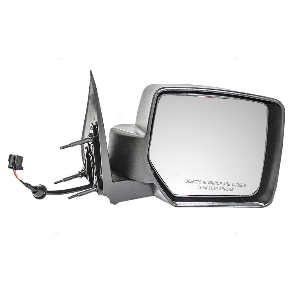 Replacement Passenger Power Side View Mirror Textured Black Compatible With 2008-2012 Liberty 57010076Af