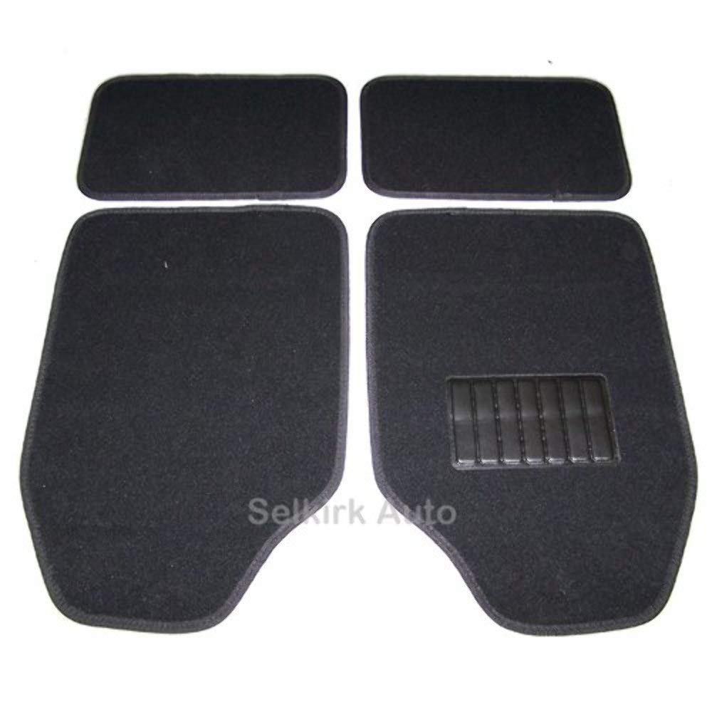 Make It Your Ride Floormats - Universal 4 Pc. Set W/Heel Pads-Carpet Floor Mats, Car, Suv, Van & Trucks - Front & Rear, Driver &
