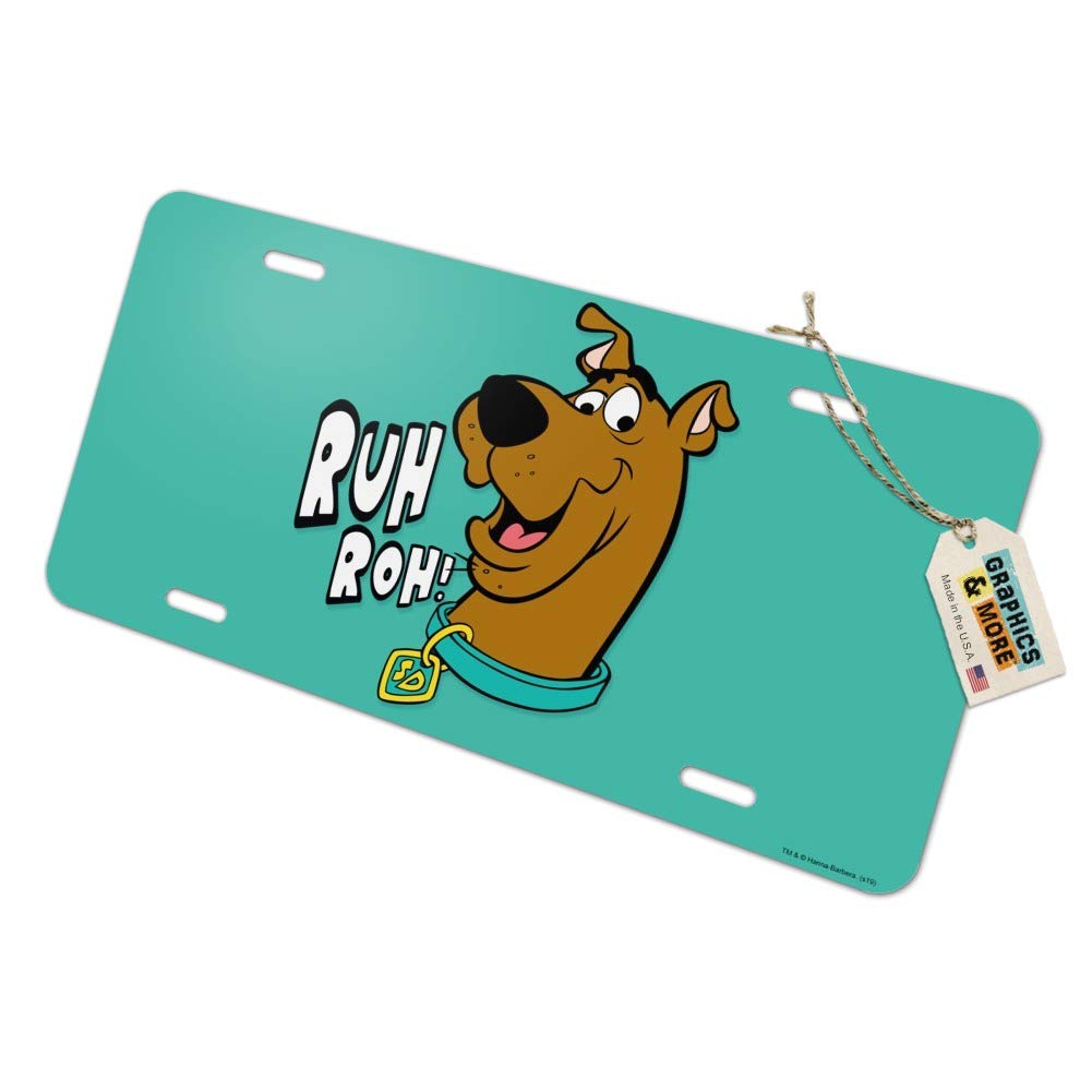 Graphics & More Scooby-Doo Ruh Roh Novelty Metal Vanity Tag License Plate