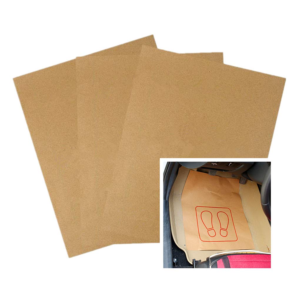 Moyishi Disposable Automotive Interior Protection Floor-Mate Eco-Barrier Recycled Paper Mat,Set Of 50