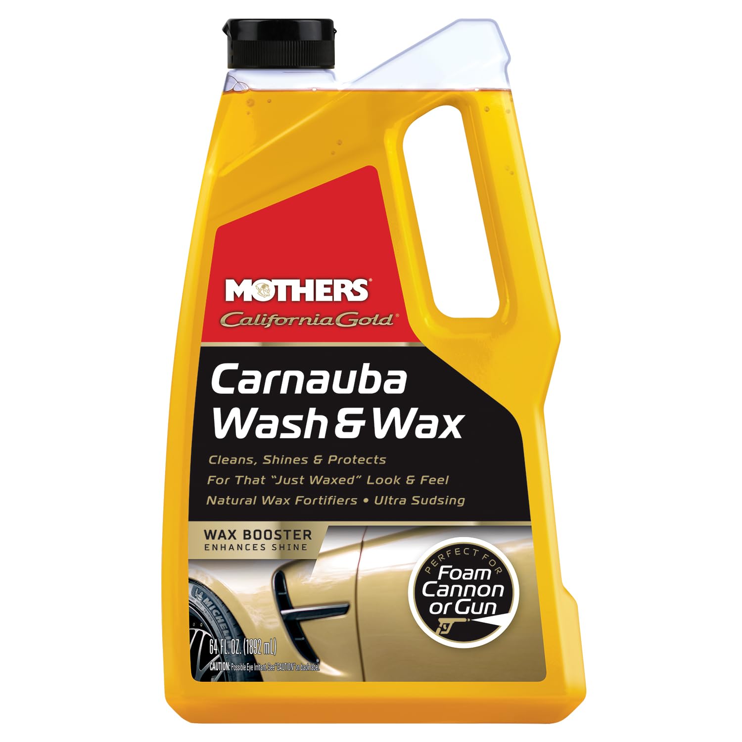 Mothers 05674 California Gold Carnauba Wash & Wax, 64 Oz.