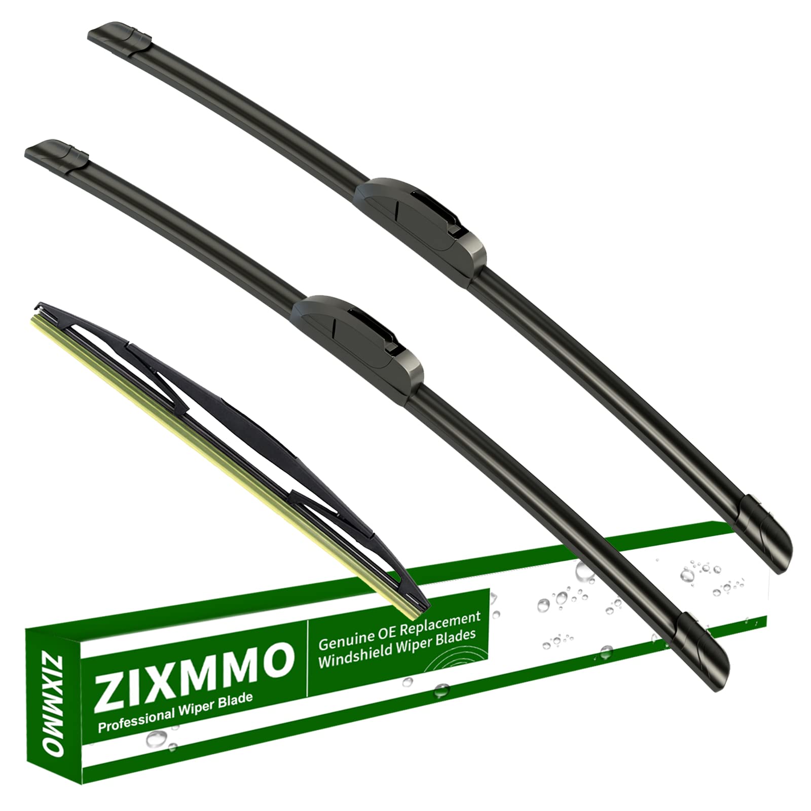 Zixmmo 26''+20'' Windshield Wiper Blades With 14'' Rear Wiper Blades Set Replacement For 2014 2015 2016 2017 2018 2019 2020 2021