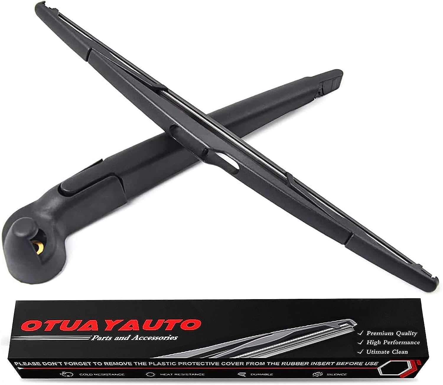 Otuayauto Rear Wiper Arm Blade Assembly - Replacement For Jeep Wrangler Jk 2007-2018 - Replacement For Oem 68002490Ab