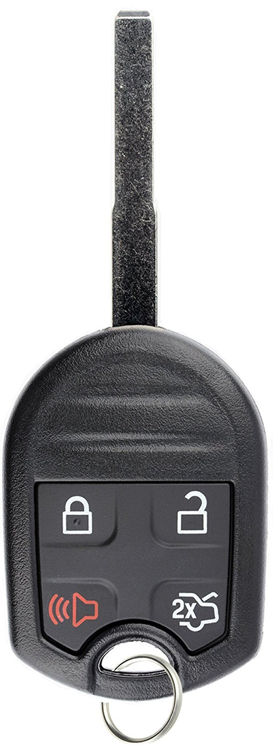 Keylessoption Keyless Entry Remote High Security Uncut Blank Car Ignition Key Fob Replacement For Ford Fusion Fiesta Cwtwb1U793