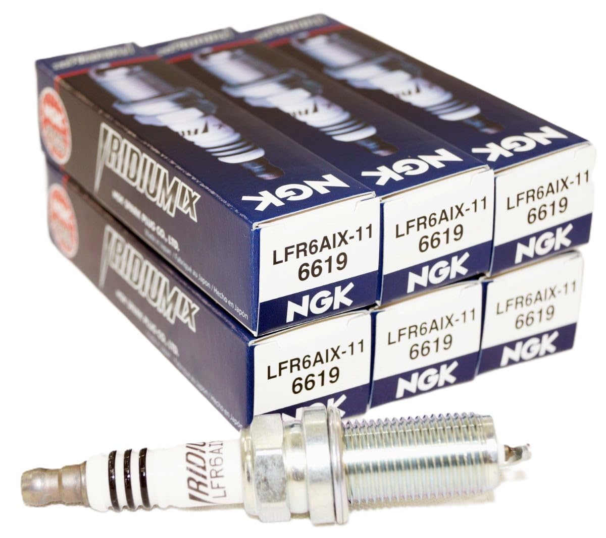 Ngk 6619 Iridium Spark Plugs Lfr6Aix-11 - 6 Pcsnew