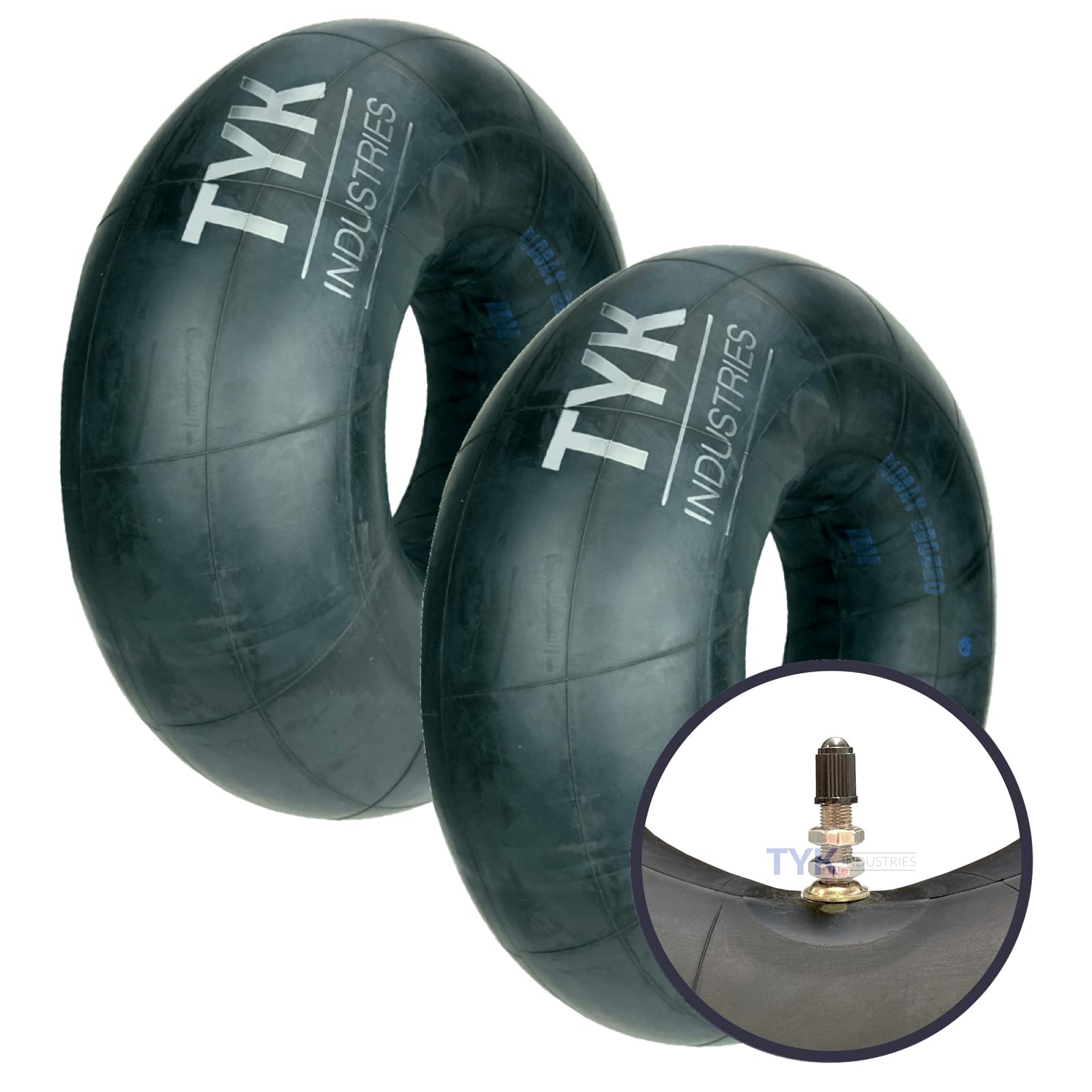 (2-Pack) Tyk Industries 25X12-9 Inner Tube For Atv And Utv, 25X12.00-9 Radial Or Bias Tire Inner Tube With Tr6 Valve Stem