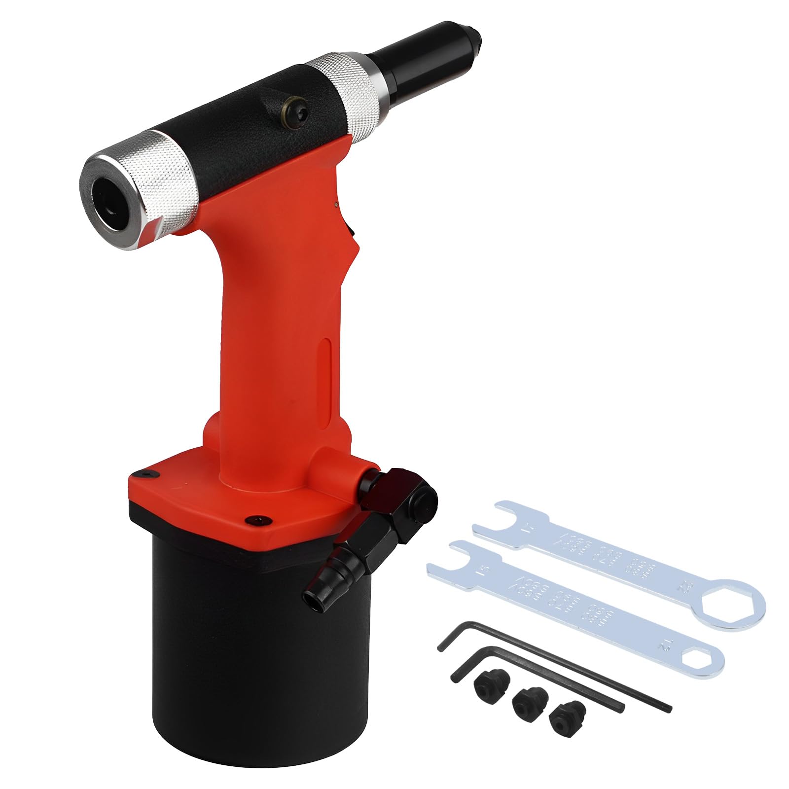Shiningeyes Heavy Duty Air/Hydraulic Rivet Gun Professional Riveting Tool 1/4'' Air Power Tool No Self Suction Style