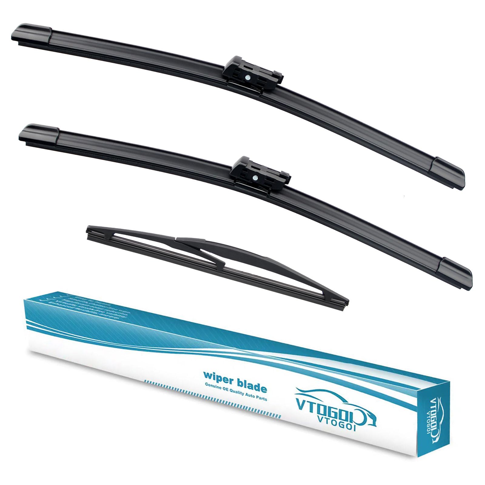 Vtogoi Wiper Blades With Rear Wiper Blades Set For 2016-2023 Mini Cooper Clubman,Automotive Replacement Windshield Wiper Blades,