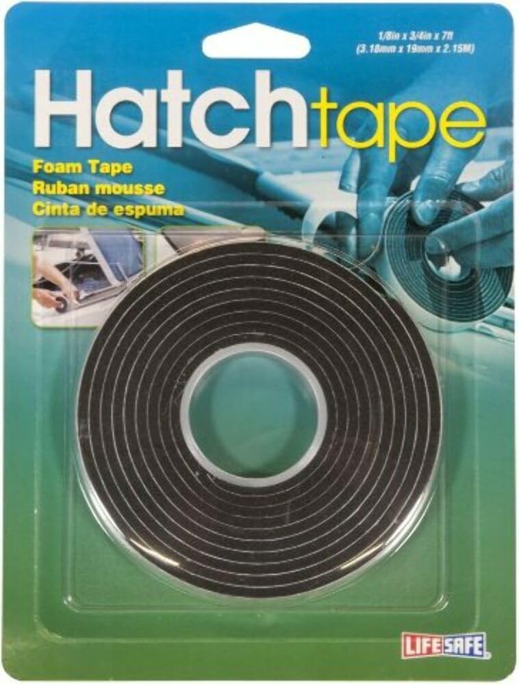 Incom 834-Re3870 Draught Excluder Foam Sticker For Hatches, 3 Mm X 19 Mm X 2.1 M