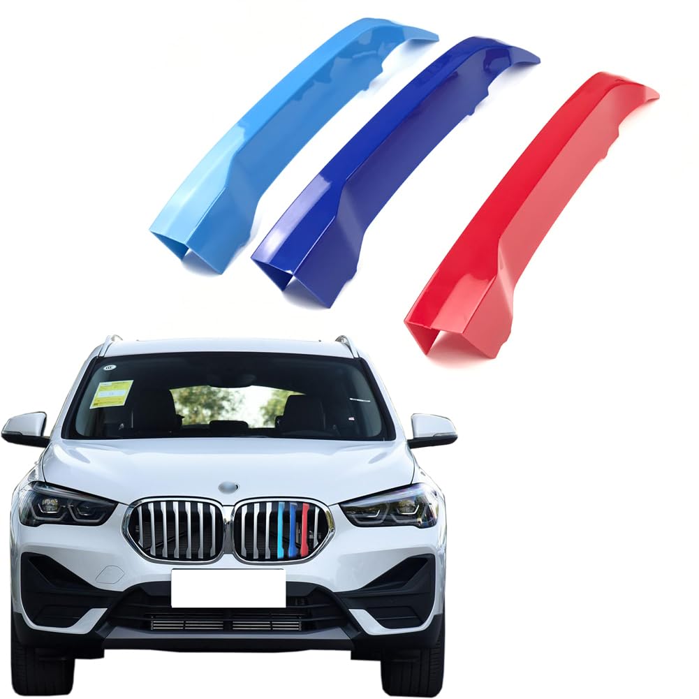 Lanyun X1 F48 Colored Grille Insert Stripes Trims For Bmw 2020 2021 2022 F48 X1 Lci Accessories Front Kidney Large Grilles 7-Bea
