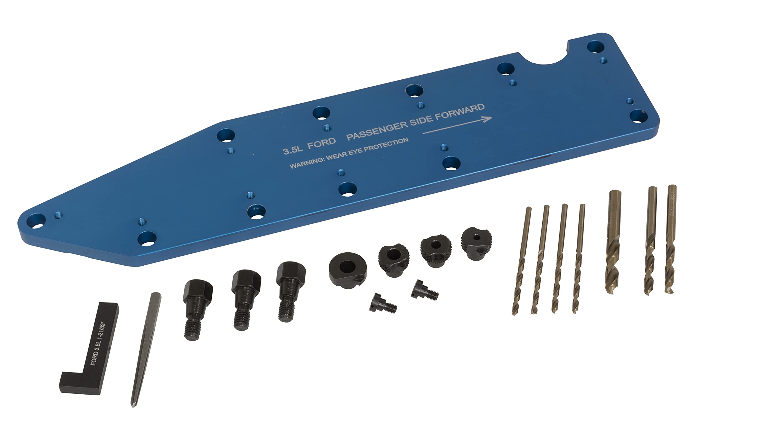 Lisle 72610 Manifold Drill Template For Ford 3.5L Ecoboost, Blue