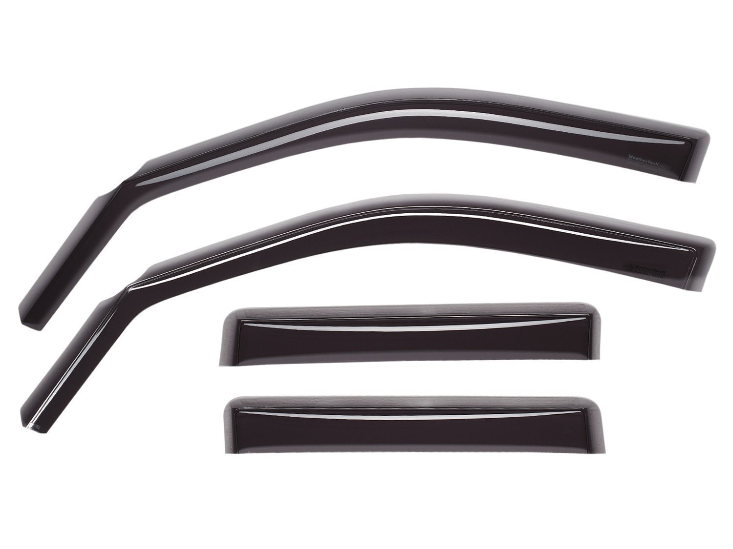 Weathertech Custom Fit Side Window Deflectors For Acura Tsx - (82334), Front & Rear Set - Dark Tint