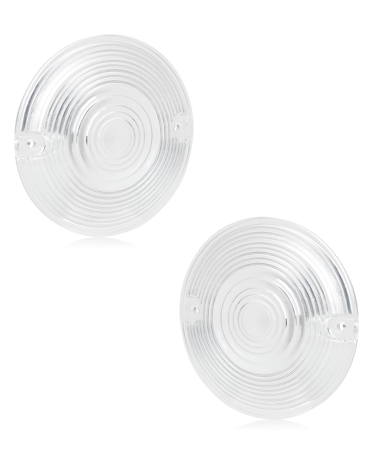 Nthreeauto Clear Flat Turn Signal Lens Cover Compatible With Harley Touring Electra Glide Road King Softail