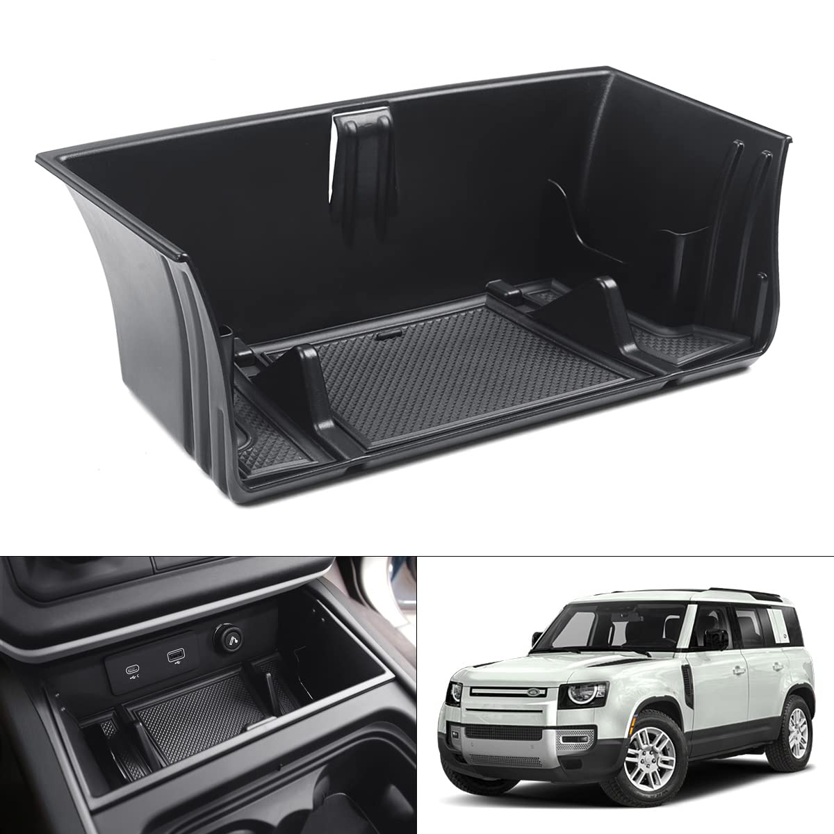 Karltys Center Console Organizer Tray For Land Rover Defender Accessories 90 110 130 2020-2025 Accessories, Durable Abs Middle C