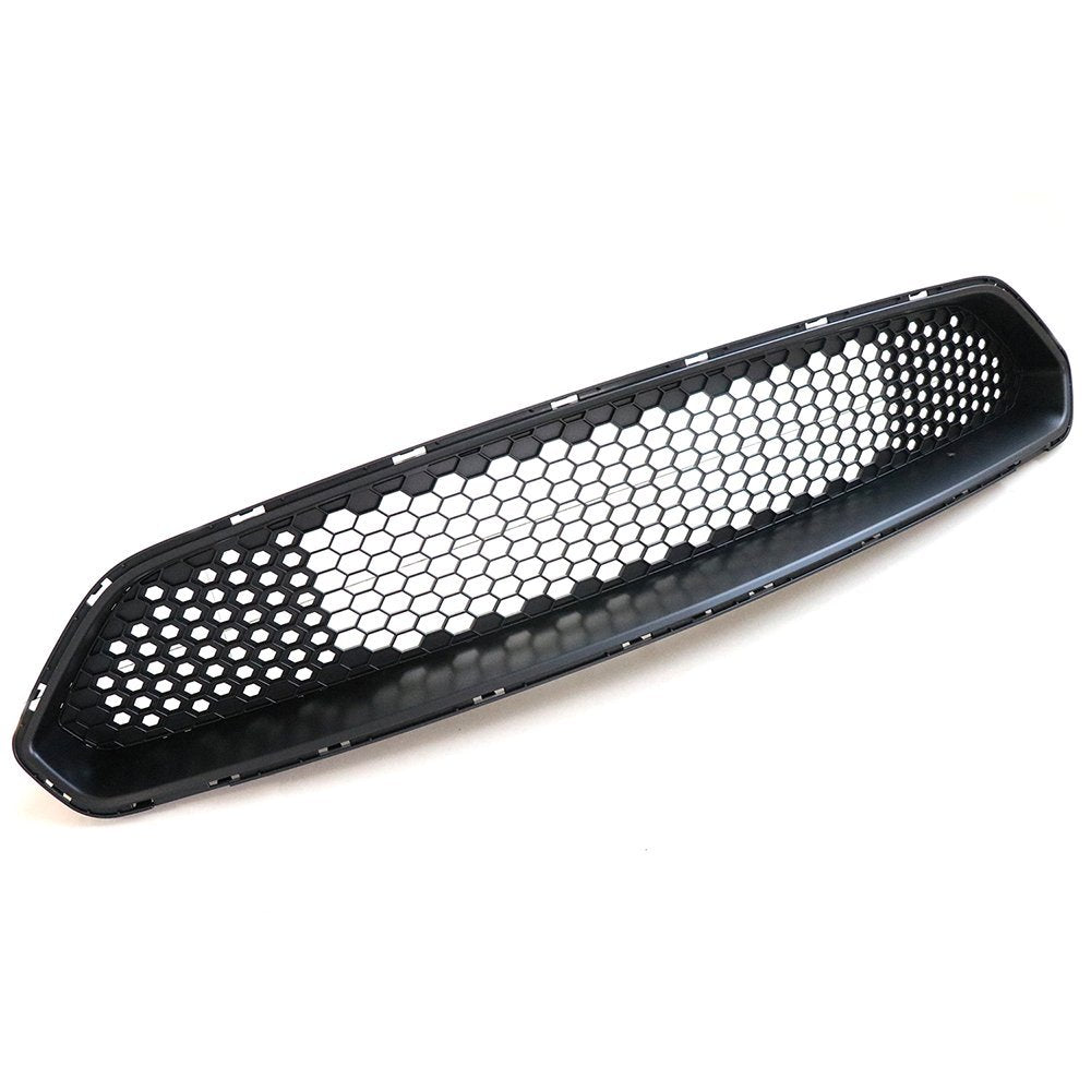 Ikon Motorsports Front Upper Grille, Compatible With 2018-2023 Ford Mustang Mesh Style Matte Black Abs Replacement Front Bumper