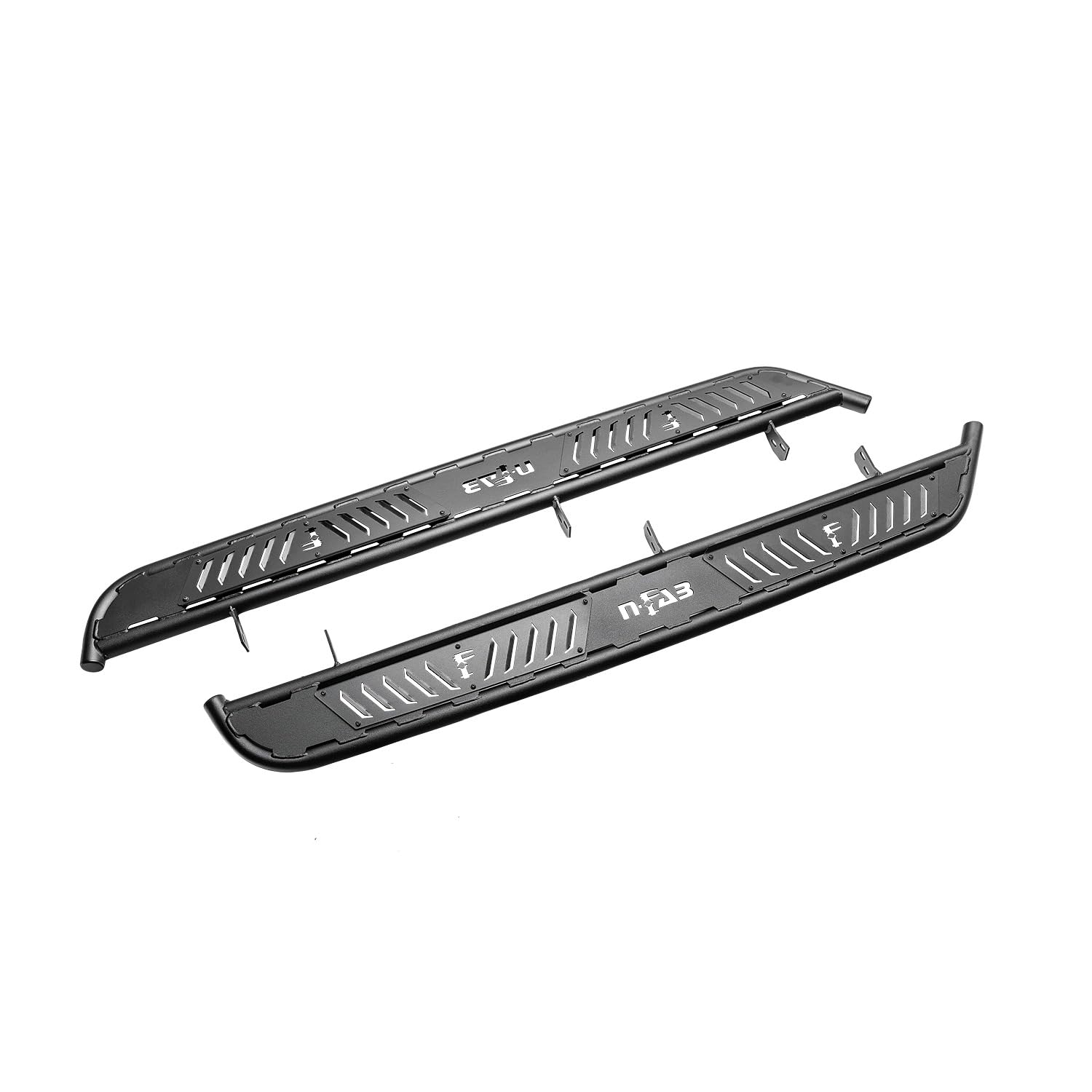 N-Fab Roan Running Boards For Silverado/Sierra | Cab Length, Extra Large 5.5'' Step Plate, Textured Black | Nbc07Cc-Tx | Fits 20