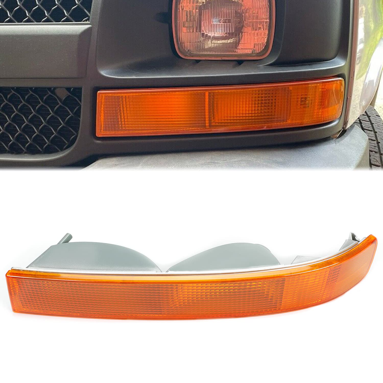 Ecotric Turn Parking Signal Light Compatible With 2003-2022 Gmc Savana Van/Chevy Chevrolet Express Side Marker Parking Light Ass