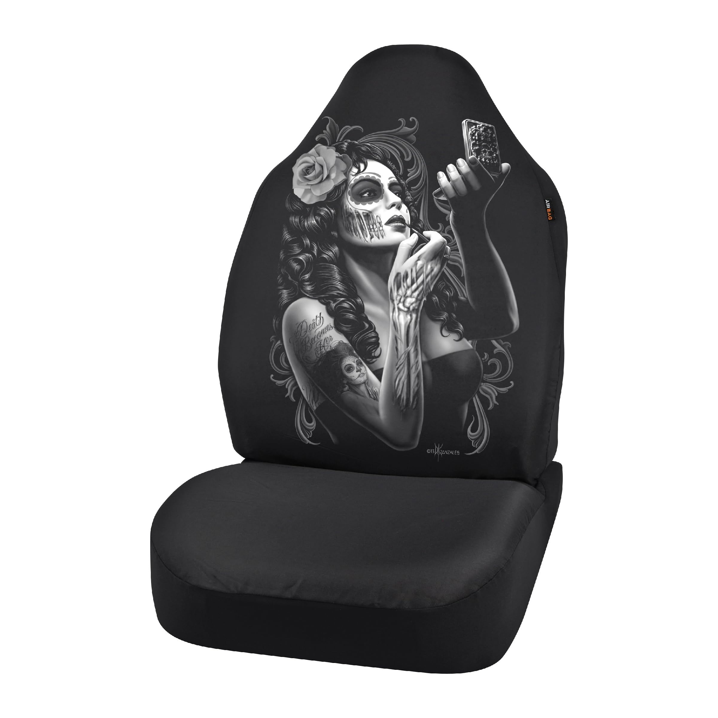 Bell Automotive 22-1-70274-9 David Gonzales Universal Bucket Seat Cover, Skin Deep Design