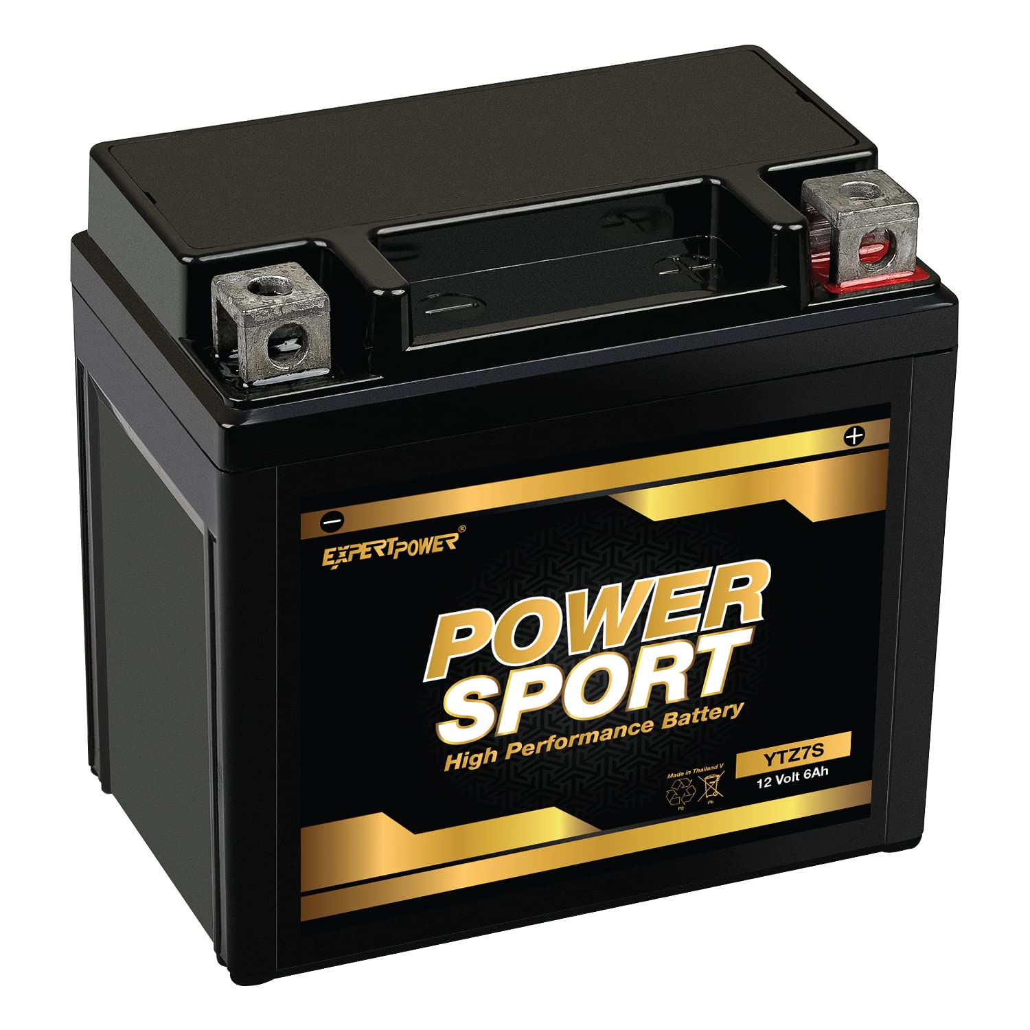 Expertpower Etz7S Ytz7S 12V 6Ah Replacement Powersport Battery Sealed Maintenance Free
