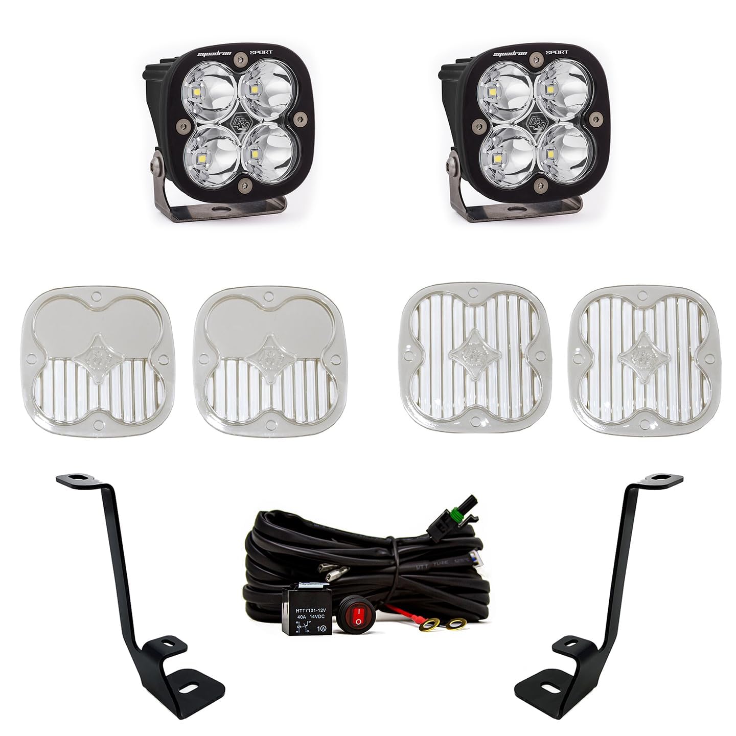 Baja Designs Squadron Sport Led A-Pillar Light Kit For Ford F-150 2021-22 Truck - Includes Switch Wiring Harness