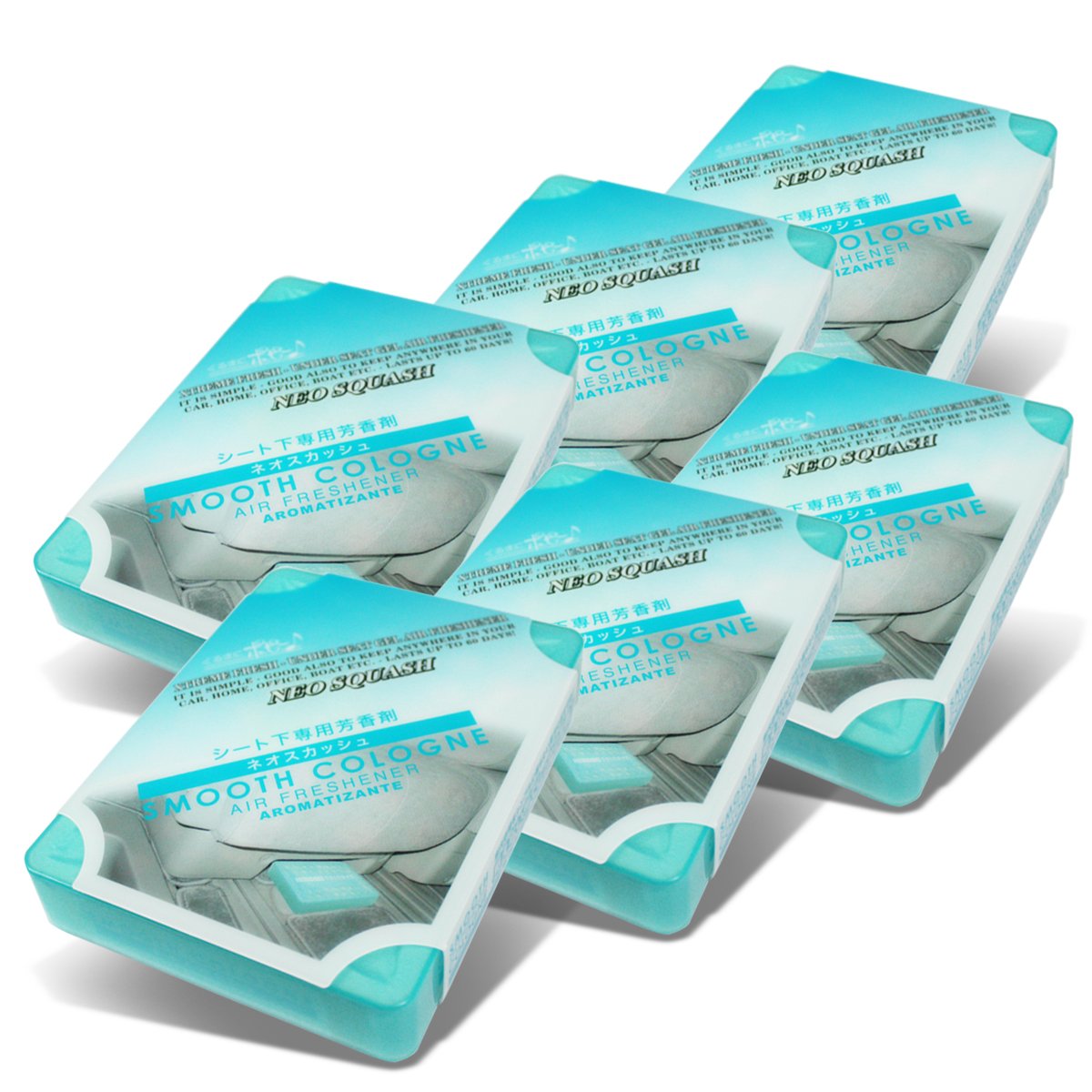 Pack Of 6 Treefrog Xtreme Fresh Under-The-Car Natural Air Freshener (Neo Squash Scented)