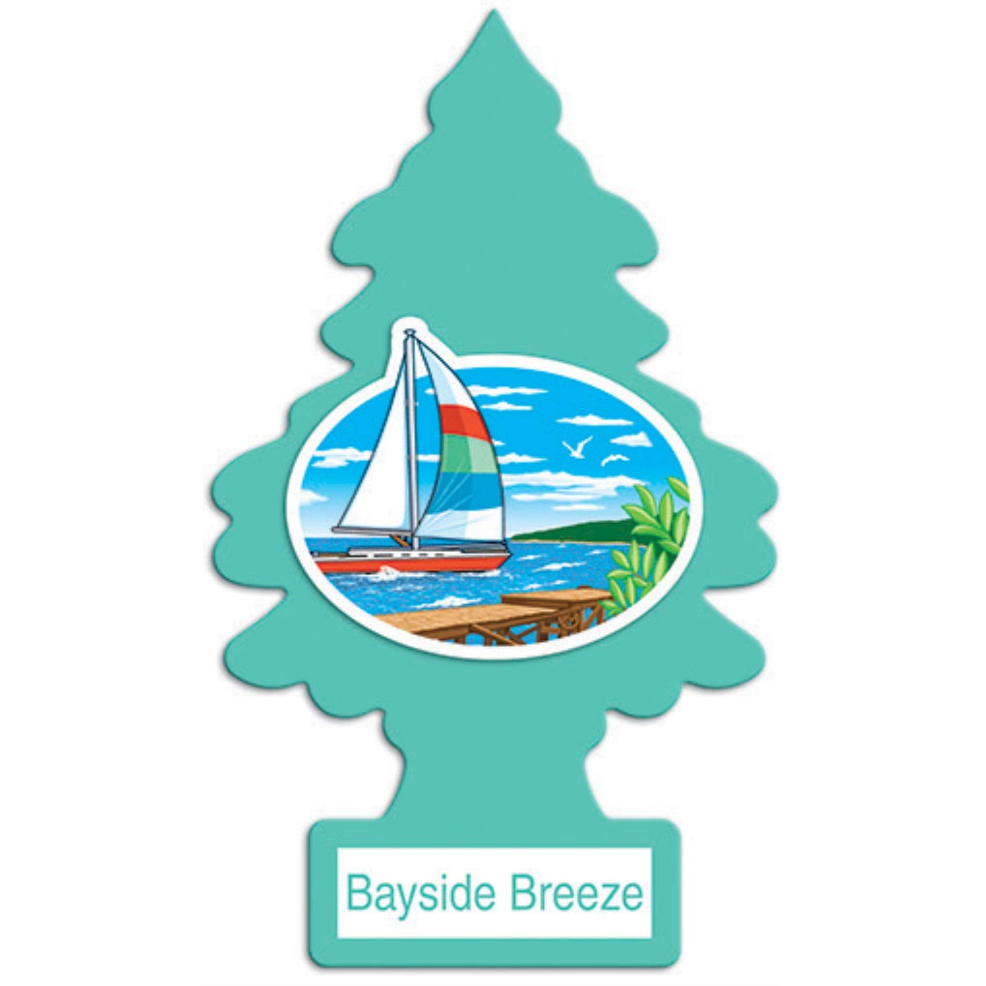 Little Trees Car Freshener C15-U2P20621 Little Trees Bayside Breeze Scent - Pack Of 2