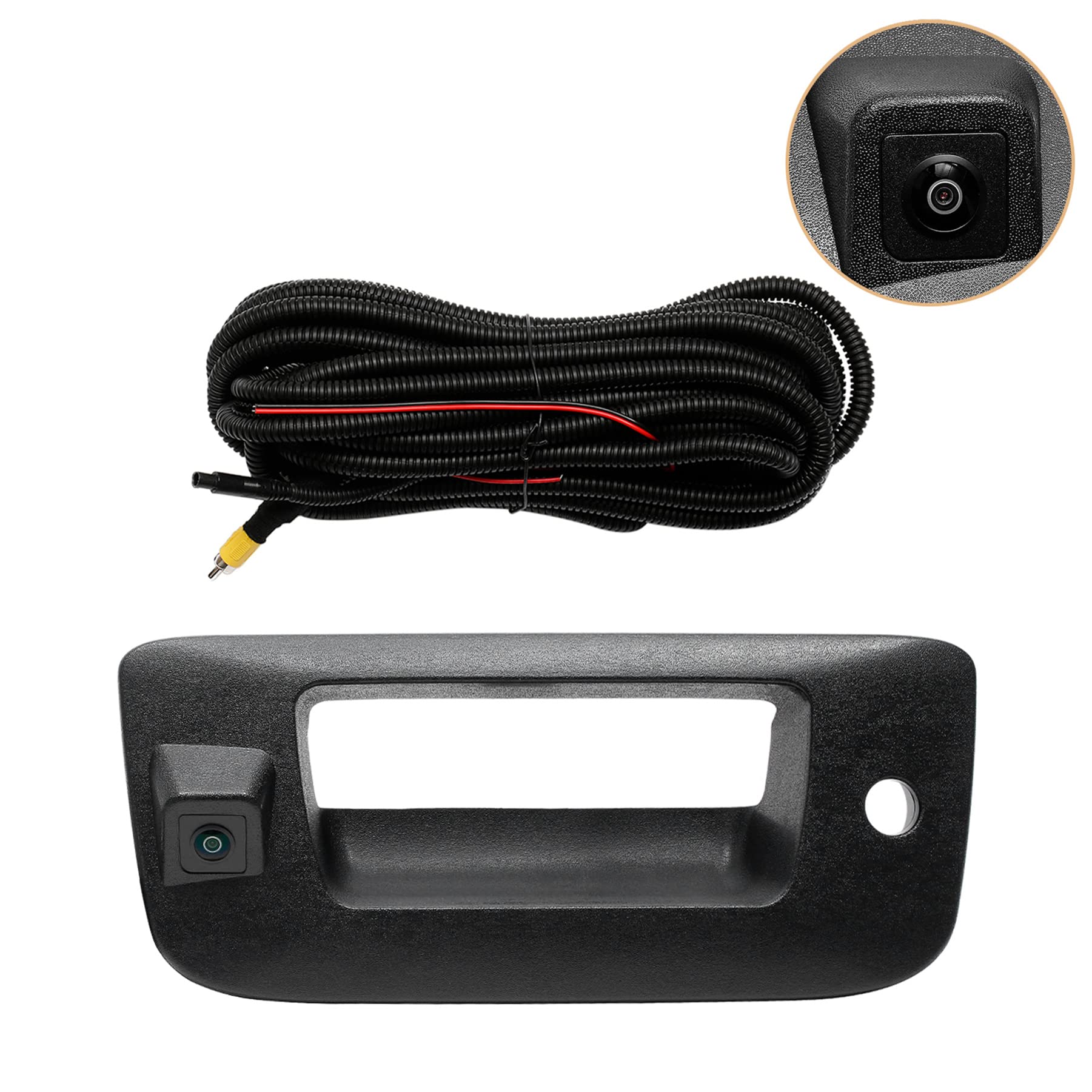 Back Up Camera, W/Tailgate Handle, Compatible With 2007-2014 Chevy Silverado Gmc Sierra 1500 2500 3500, W/Keyhole, 170 Viewing A
