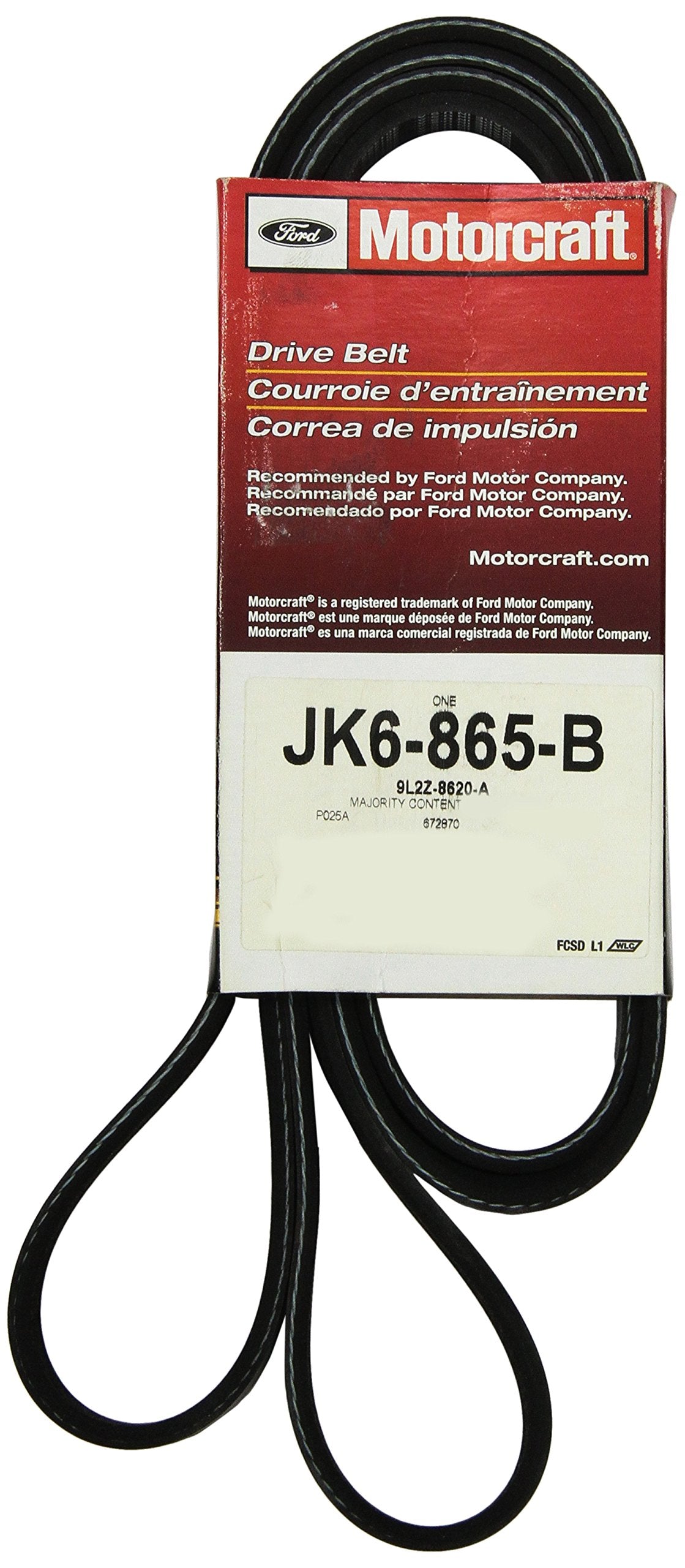 Motorcraft Jk6865B V Belt