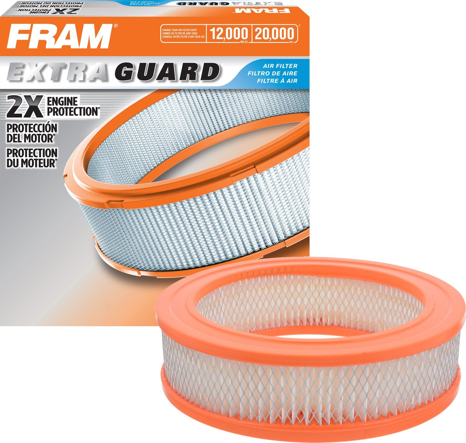 Fram Extra Guard Ca160 Replacement Engine Air Filter For Select American Motors, Checker, Chrysler, Dodge, Fargo, Jeep And Plymo
