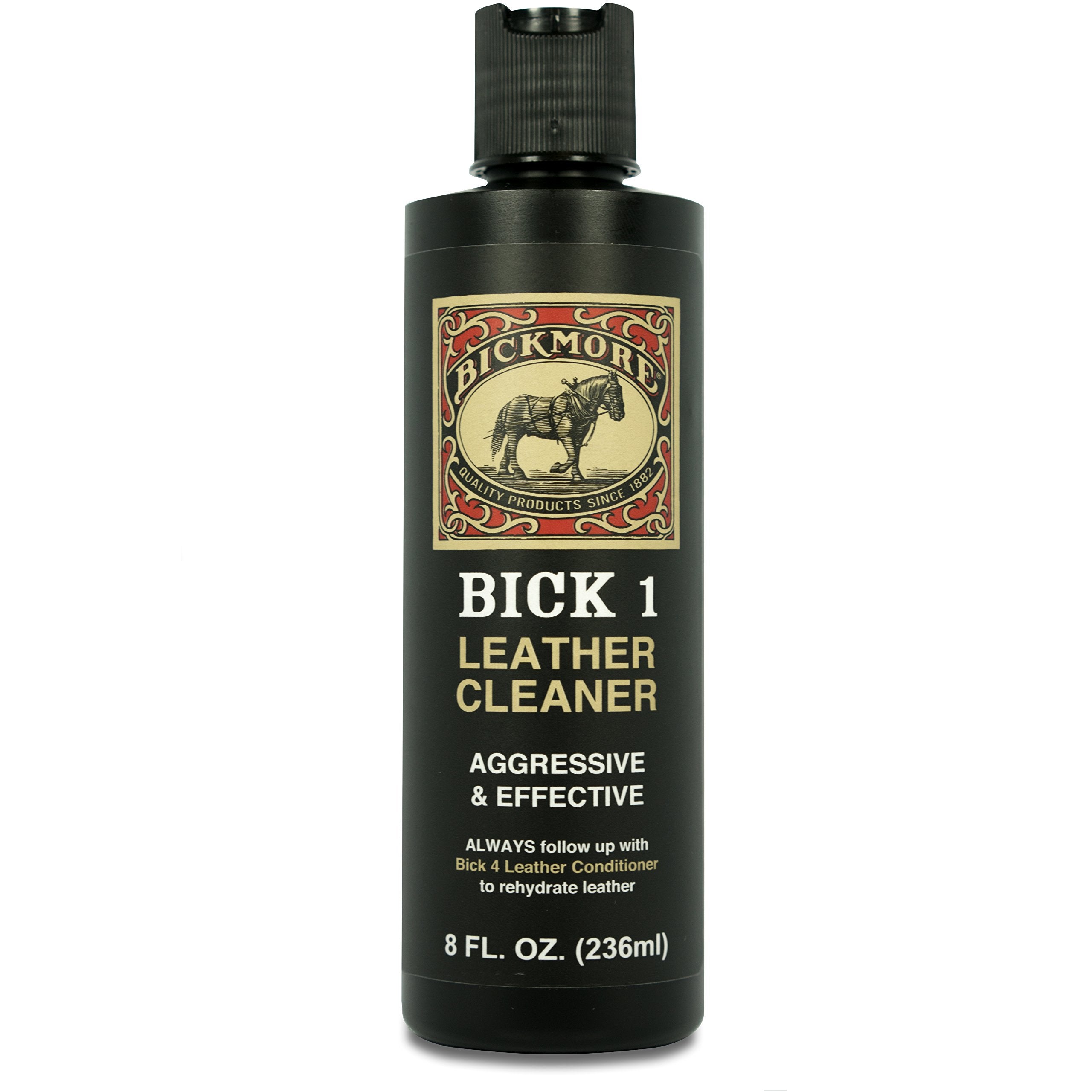 Bickmore Bick 1 Leather Cleaner 8 Oz - Clean Dirt, Oil, Sweat, Salt, And Water Stains From All Colored, White, And Black Leather