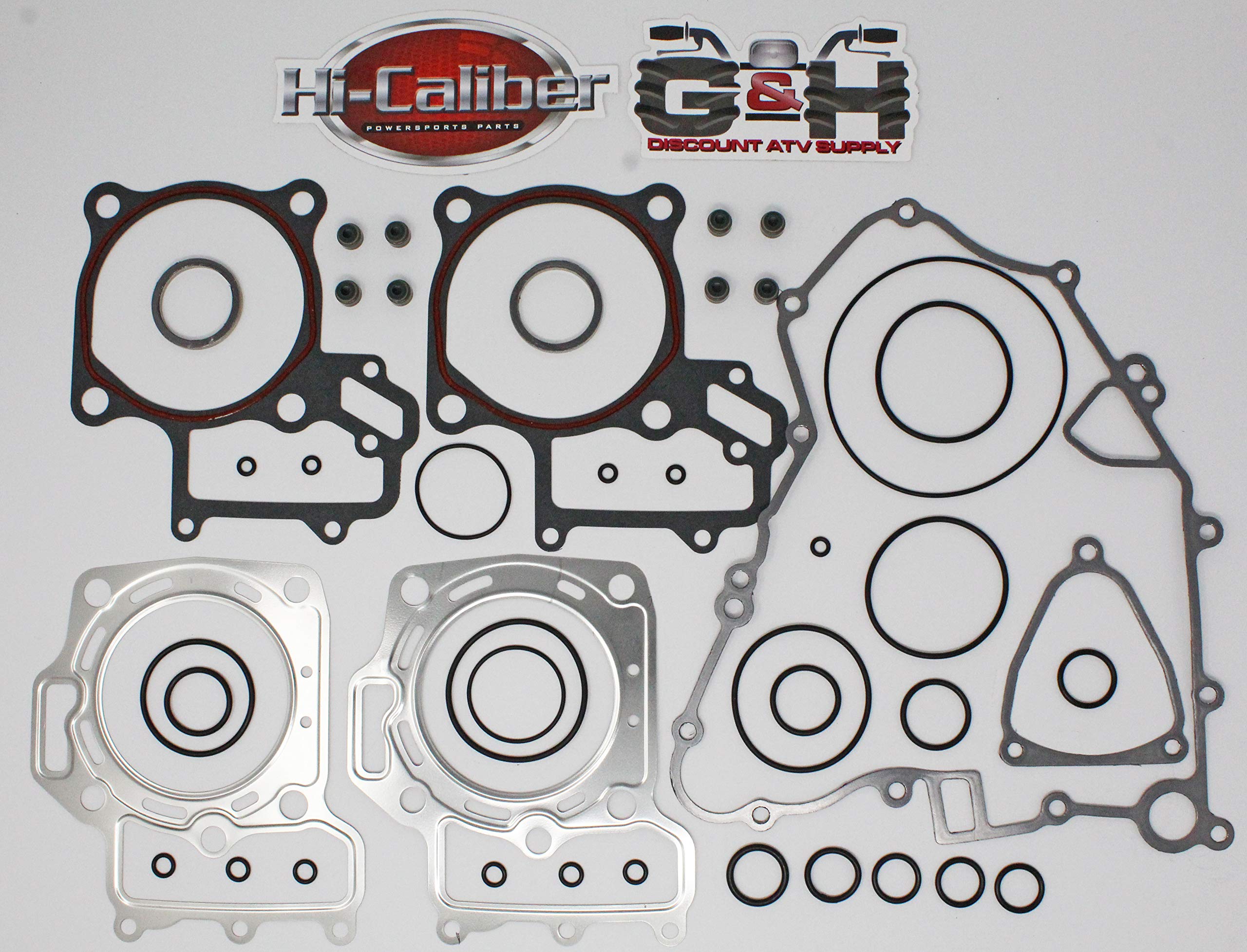 Hi-Caliber Powersports Parts Complete Full Engine Gasket Kit For All Kawasaki Kvf 650 Brute Force & Prairie Atvs