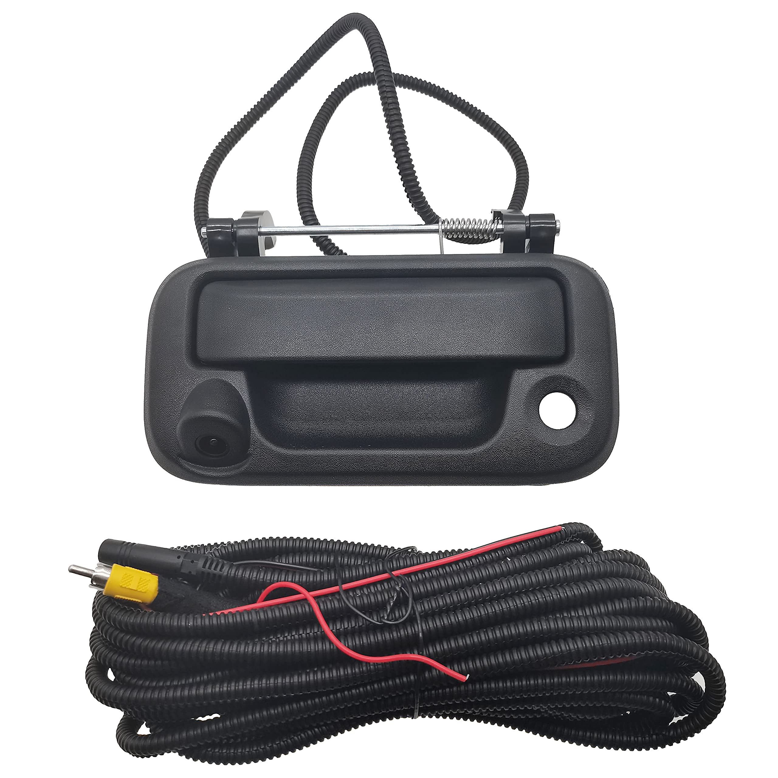 Tailgate Handle With Camera, Oe: #8L3Z-9943400-Ac, Compatible With Ford F150, F250, F350, F450, F550 (Black)