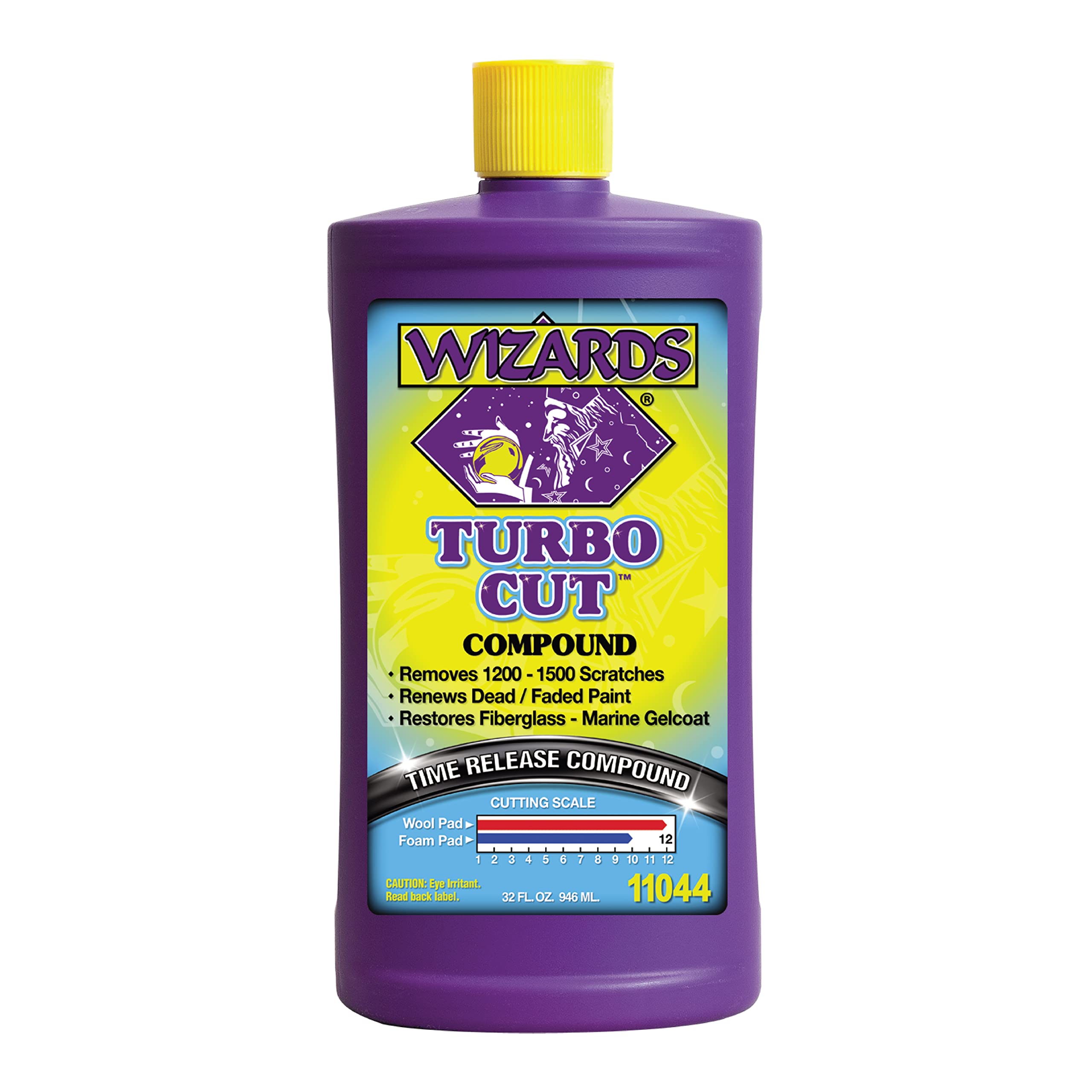 Wizards - Turbo Cut, Buffing Compound For Car Scratch Repair, Rubbing Compound For 1200-1500 Scratches, Glass Polishing Compound