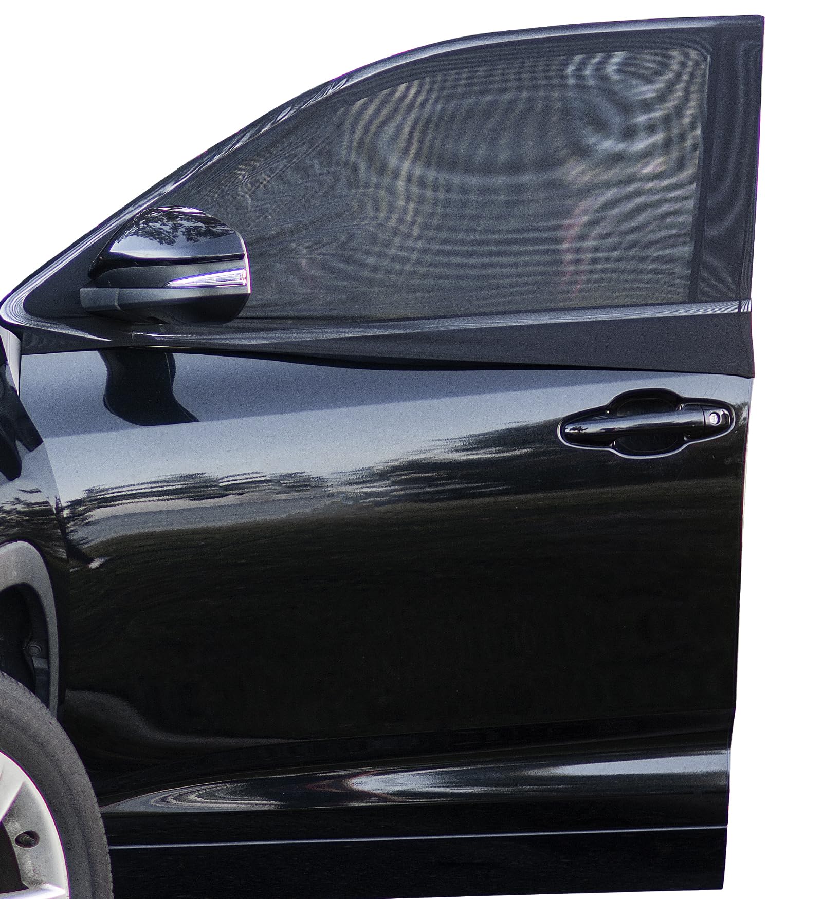 2 Pack Car Driver Side Window Sun Shade Universal Car Side Window Screen For Camping-Fit Most Sedans, Compact Suvs