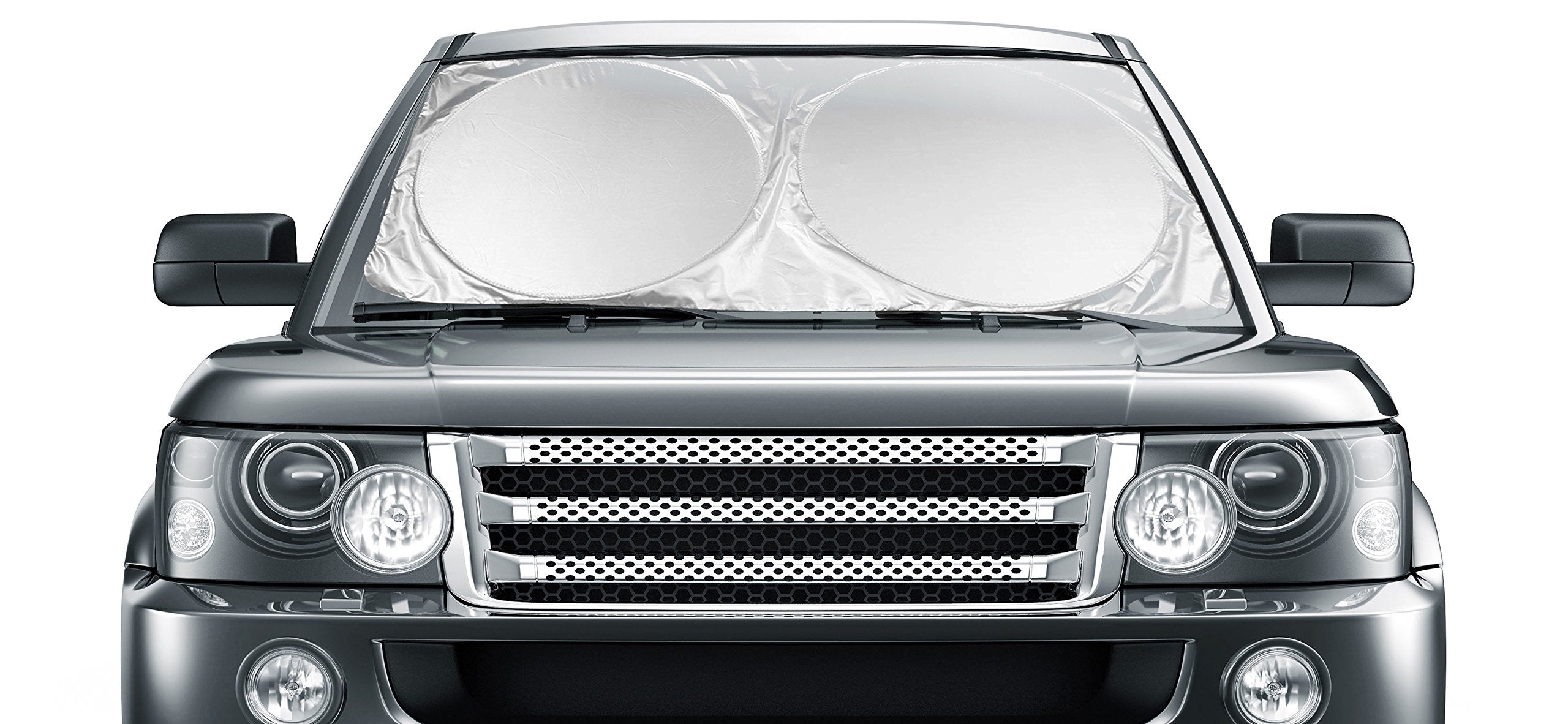 Car Windshield Sunshade Jumbo (63'' X 35'') For Car Truck Suv - Uv Protector Shields Auto & Keeps Vehicle Cooler - Easy To Use L