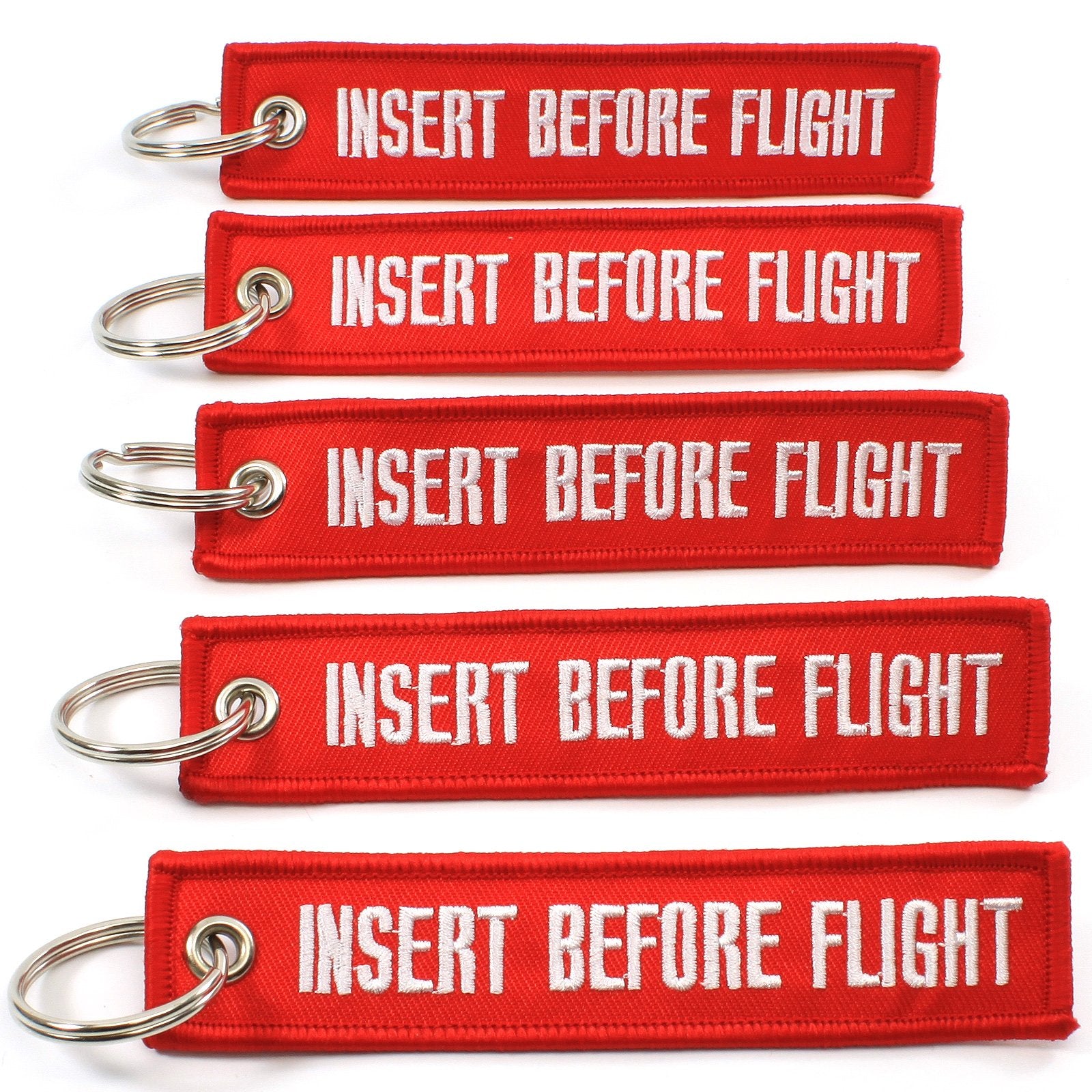 Rotary13B1 Insert Before Flight Keychain - Red - 5Pcs